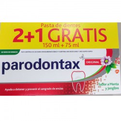 PARODONTAX Dentífrico Original sabor Menta y Jengibre 150 ml +75 ml