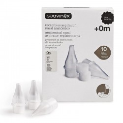SUAVINEX Anatomischer Nasensauger Ersatzteile 10 Einheiten