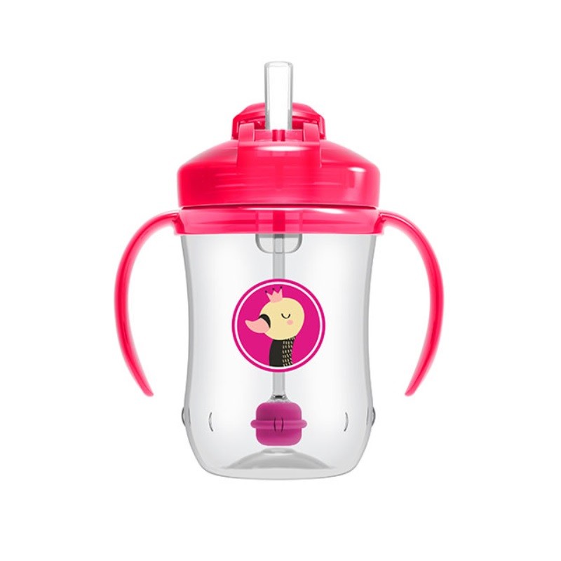 DR. BROWN'S La mia prima tazza rosa con cannuccia