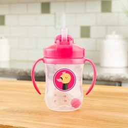 DR. BROWN'S Meine erste rosa Tasse mit Strohhalm