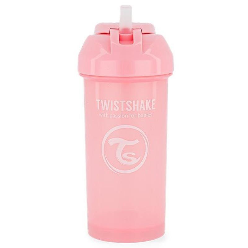 Twistshake Tazza in Cannuccia +6m Rosa 360 ml Twistshake Tazza in Cannuccia +6m Rosa 360 ml