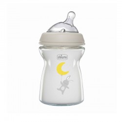 CHICCO Biberão Natural Feeling Vidro Fluxo Normal 250ML 0m+