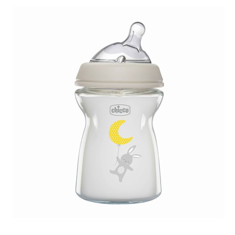 CHICCO Biberão Natural Feeling Vidro Fluxo Normal 250ML 0m+