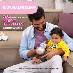CHICCO Biberão Natural Feeling Vidro Fluxo Normal 250ML 0m+