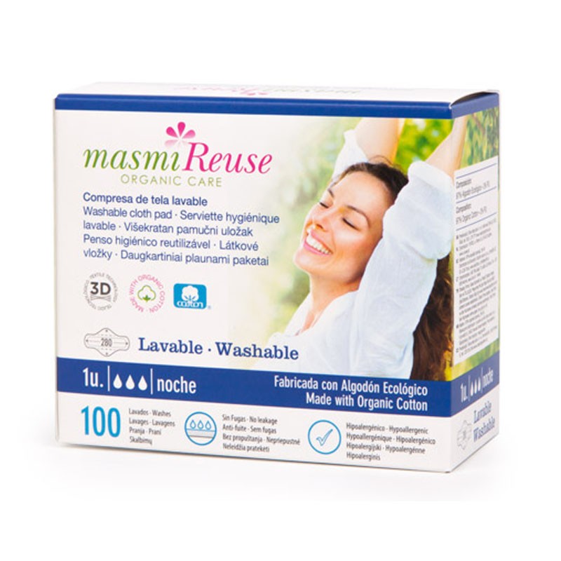 MASMI Washable Nighttime Cloth Compress with Wings 1 unit
