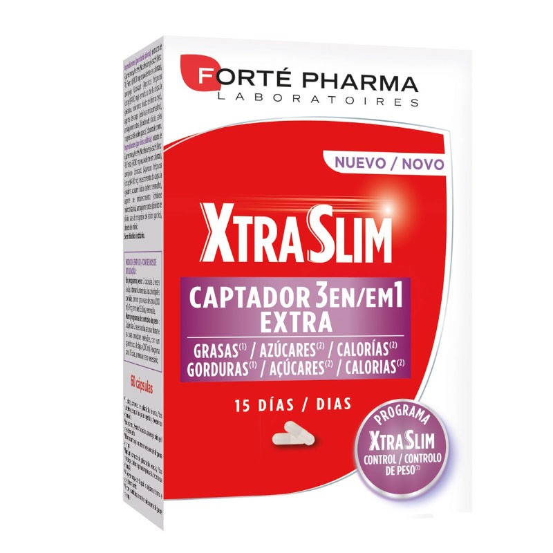 Forté Pharma Xtra Slim Captador 3 en 1 60 cápsulas