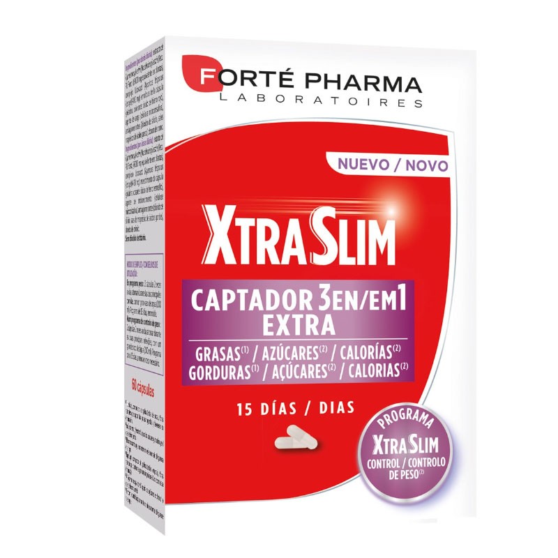 Forté Pharma Xtra Slim Captor 3 in 1 60 Kapseln Forté Pharma Xtra Slim Captor 3 in 1 60 Kapseln