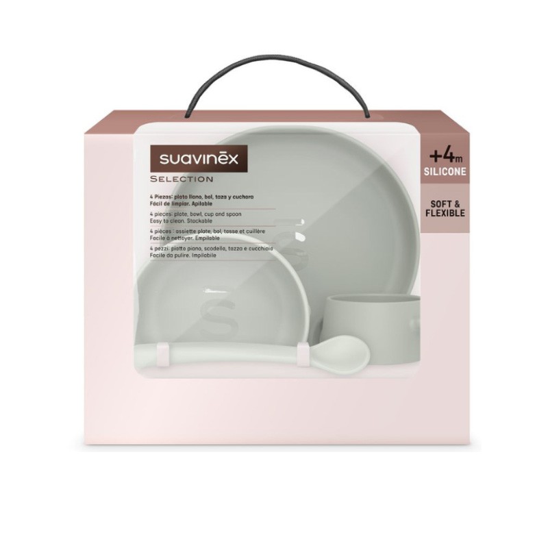 SUAVINEX Stoviglie per bambini in silicone dal colore intenso SUAVINEX Stoviglie per bambini in silicone dal colore intenso