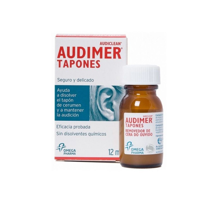 Tappi per la pulizia dell'orecchio Audimer 12 ml Tappi per la pulizia dell'orecchio Audimer 12 ml