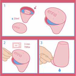 Copo Menstrual ENNA Cycle Tamanho M Com Aplicador