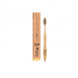 FARLINE Brosse à dents en bambou jaune 1 unité
