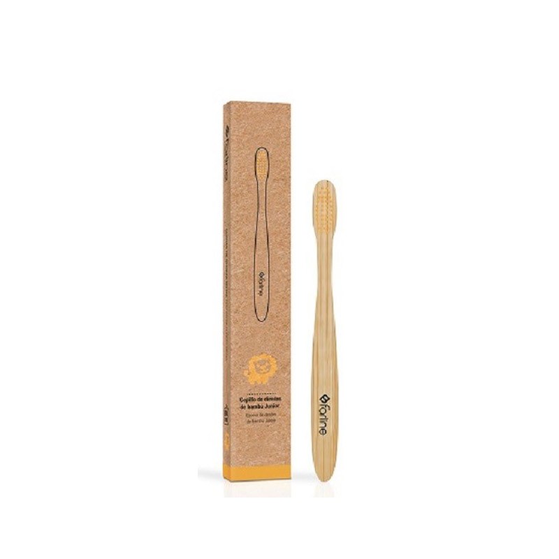 FARLINE Brosse à Dents Junior en Bambou Orange 1 unité FARLINE Brosse à Dents Junior en Bambou Orange 1 unité
