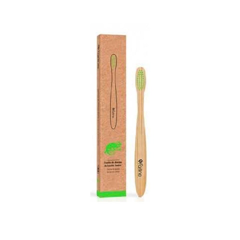 FARLINE Brosse à Dents Junior en Bambou Vert 1 unité FARLINE Brosse à Dents Junior en Bambou Vert 1 unité