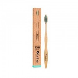 FARLINE Escova de dentes de bambu verde 1 unidade