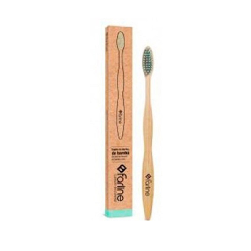 FARLINE Green Bamboo Toothbrush 1 unit
