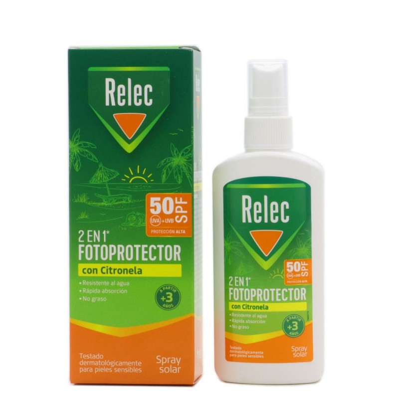 Relec Solarspray Citronella FFPS 50+ 100ml Relec Solarspray Citronella FFPS 50+ 100ml