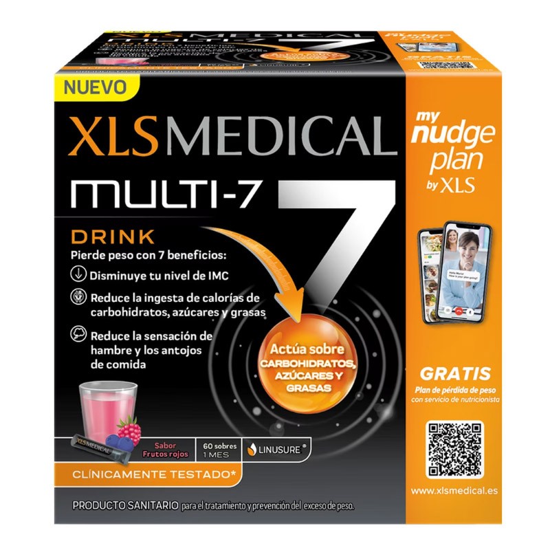 XLS Medical Multi 7 Drink Frutti Rossi 60 Buste