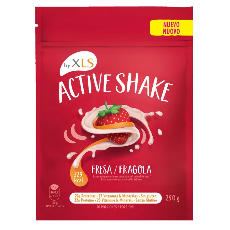 XLS Active Shake Frullato di fragole 10 unità XLS Active Shake Frullato di fragole 10 unità