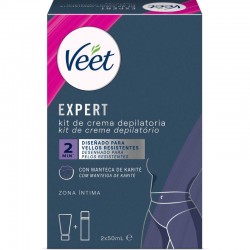 VEET Expert Kit Crème Épilatoire Zone Intime 2x50 ml