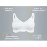 Reggiseno comodo Medela taglia XL colore bianco