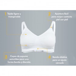 Medela Sutiã Confortável Tamanho S Cor Branco