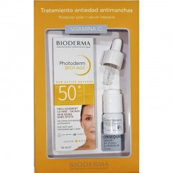 BIODERMA Photoderm Tratamiento Antiedad Antimanchas Spot Age SPF50+ 40 ml +Sérum Pigmentbio C