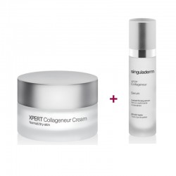 SINGULADERM Xpert Collageneur Cream + Serum Routine for Normal and Dry Skin