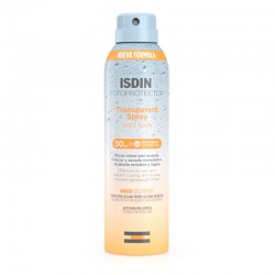 ISDIN Photoprotecteur Spray Transparent Peau Humide SPF 30 250 ml