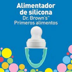 Mangeoire anti-étranglement en silicone bleu Dr Brown's