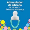 Mangeoire anti-étranglement en silicone bleu Dr Brown's