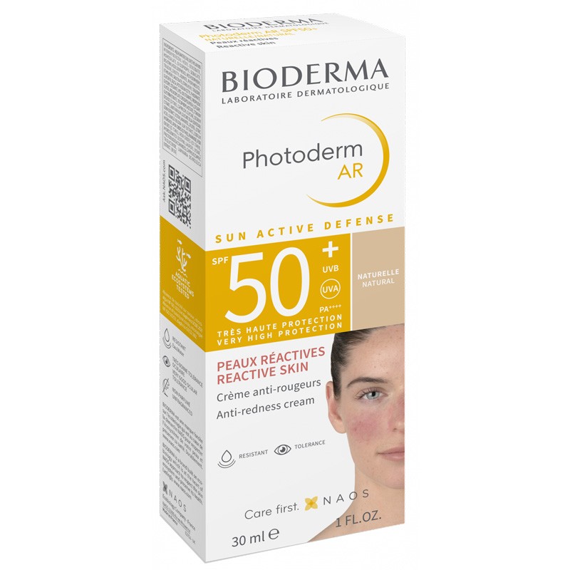 BIODERMA PHOTODERM AR SPF50+ Colore naturale antirossore 30ml BIODERMA PHOTODERM AR SPF50+ Colore naturale antirossore 30ml