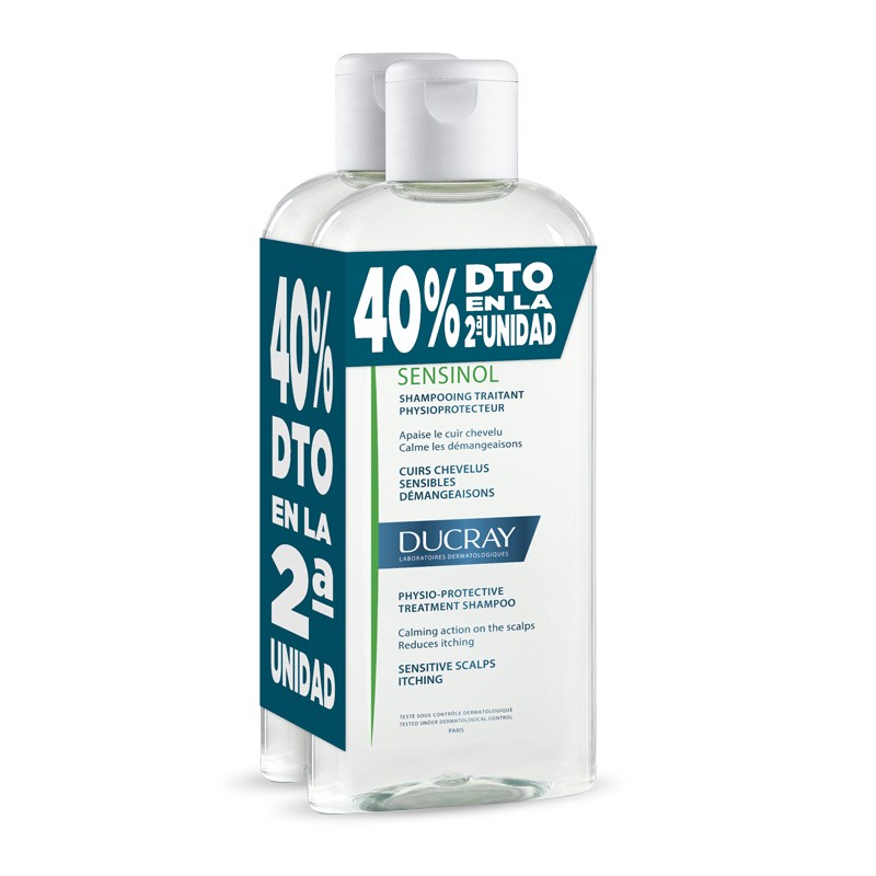 DUCRAY Sensinol DUPLO Physioprotective Treatment Shampoo 2x400ml DUCRAY Sensinol DUPLO Physioprotective Treatment Shampoo 2x400ml