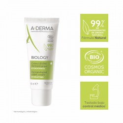 A-DERMA Biology BIO Feuchtigkeitsspendende dermatologische leichte Creme 40ml