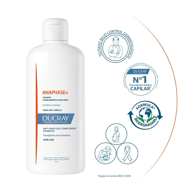 Ducray Anaphase Anti Hair Loss Shampoo 400ml 【online Offer】