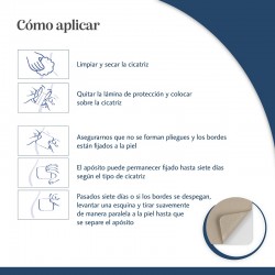 TROFOLASTIN Redutor de cicatrizes de mama 3x2 adesivos