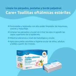 CARE+ Sterile Ophthalmische Tücher 30 Tücher