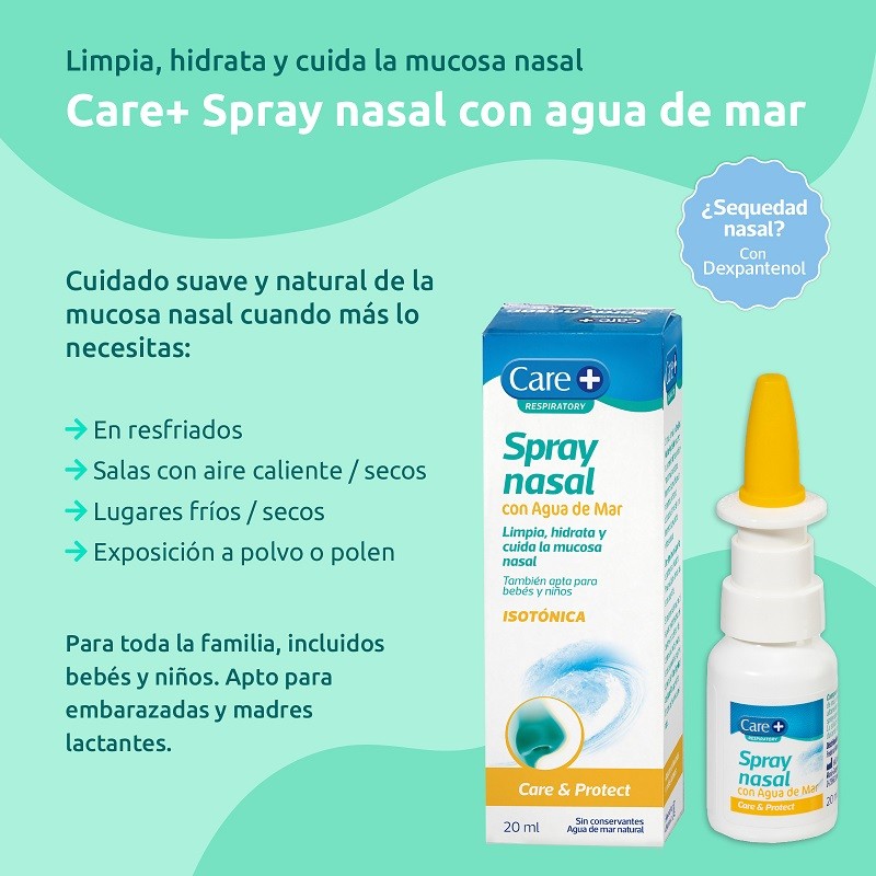 Care Spray Nasal Con Agua De Mar 20ml