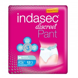 INDASEC Discreet Pant PlusSize M 12 unidades