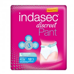 INDASEC Discreet Pant PlusTalla G 12 uds