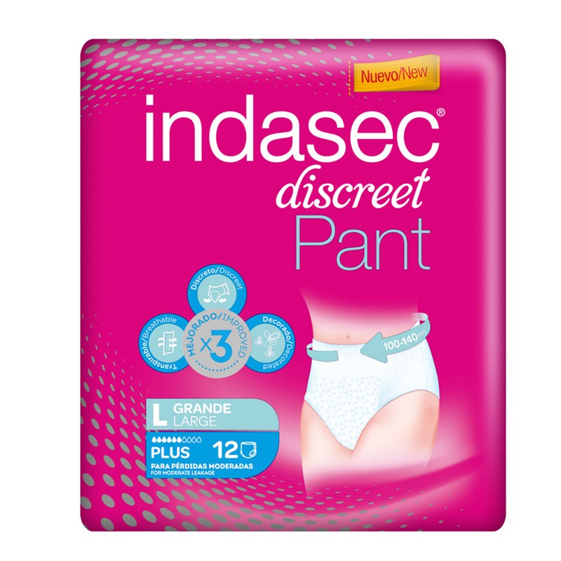 INDASEC Discreet Pant PlusGröße G 12 Stück INDASEC Discreet Pant PlusGröße G 12 Stück