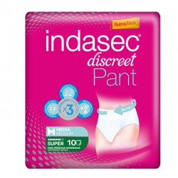 INDASEC Discreet Pant PlusSize M 10 unidades