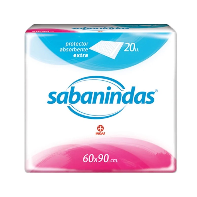 SABANINDAS Extra Maxi Absorbent Protector 60x90cm 20 units SABANINDAS Extra Maxi Absorbent Protector 60x90cm 20 units