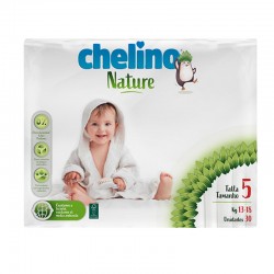 CHELINO Nature Pañales Talla 5 de 13 a 18 kilos 30 uds