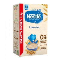 NESTLÉ Papilla 8 Cereales +6 meses 0% Azúcares Añadidos 725g