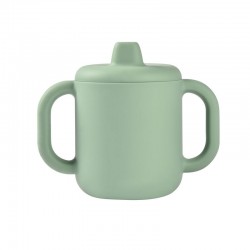 BÉABA Sage Green Silicone Learning Cup