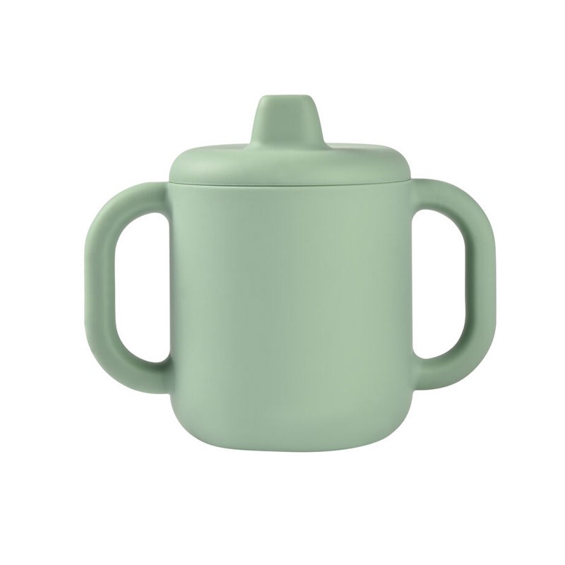 BÉABA Sage Green Silicone Learning Cup