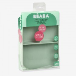 BÉABA Compartmented Silicone Plate Sage Green