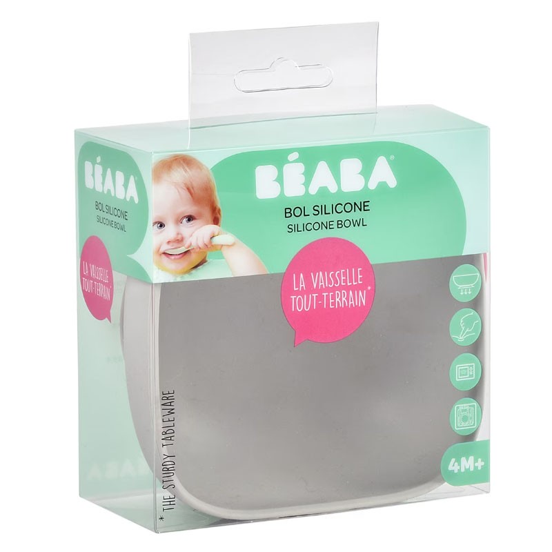 BÉABA Silikonschüssel mit Saugnapf Grau BÉABA Silikonschüssel mit Saugnapf Grau