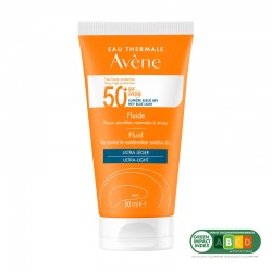 Avène Solar Facial Fluid Dry Touch Normal to Combination Skin SPF50+ 50ml