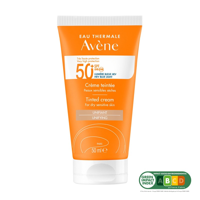 Avène Solar getönte Creme für trockene, empfindliche Haut LSF 50+ (50ml) Avène Solar getönte Creme für trockene, empfindliche Haut LSF 50+ (50ml)